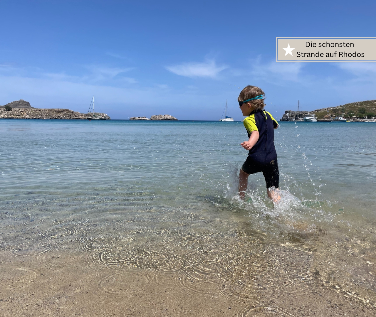 Die schönsten griechischen Inseln für Familien mit Kindern – Rhodos mit Lindos Beach